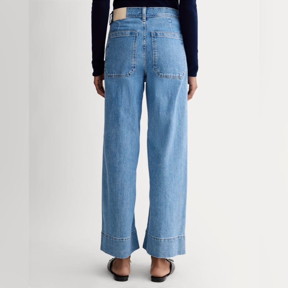 Everlane Light Blue Wide Leg Jeans
